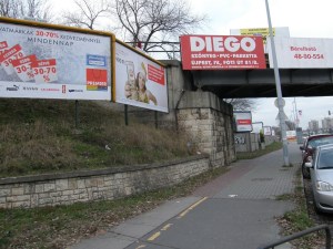 Északi Összekötő Vasúti híd, street art, IV. kerület, Budapest, reklám, plakát,  Újpest
